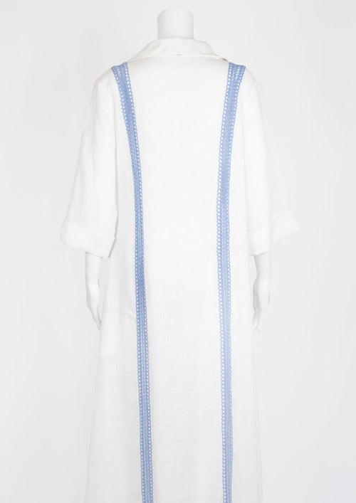 A Mere Co. Resort Linen Shirt Dress - Reloved - Evening and Occasion Wear