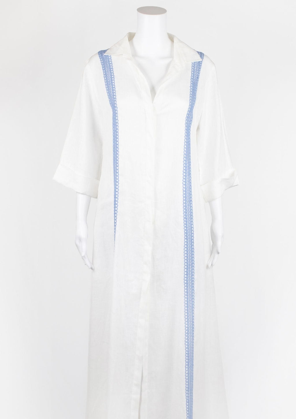 A Mere Co. Resort Linen Shirt Dress - Reloved - Evening and Occasion Wear