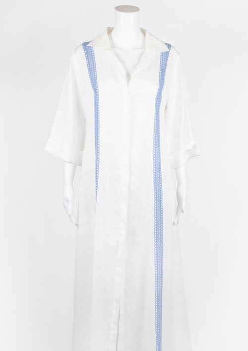 A Mere Co. Resort Linen Shirt Dress - Reloved - Evening and Occasion Wear