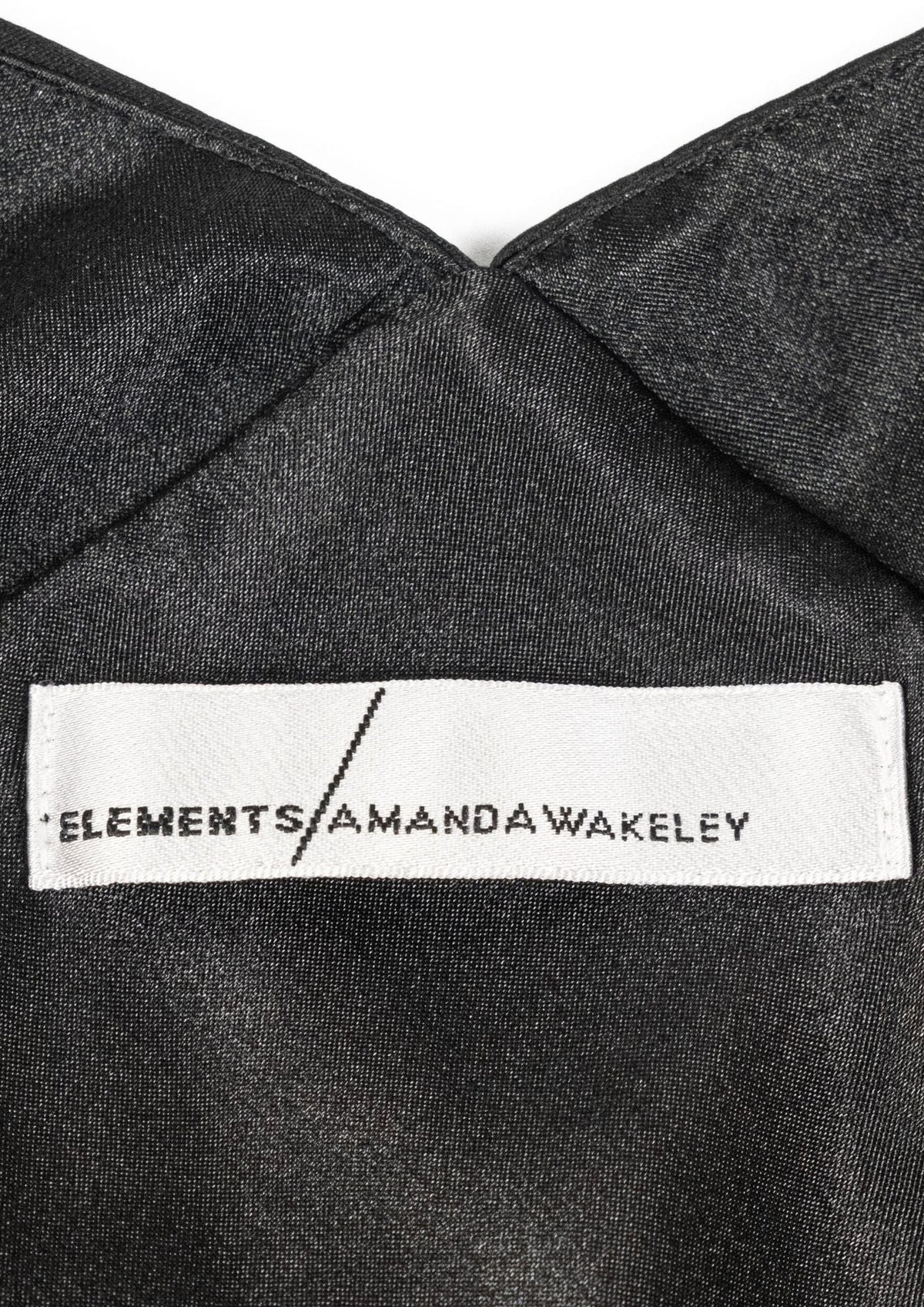 Amanda Wakeley Black Spaghetti Strap Gown - Reloved - Timeless Styles