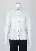 Angelo Galasso White Frilled Shirt - Reloved - Timeless Styles