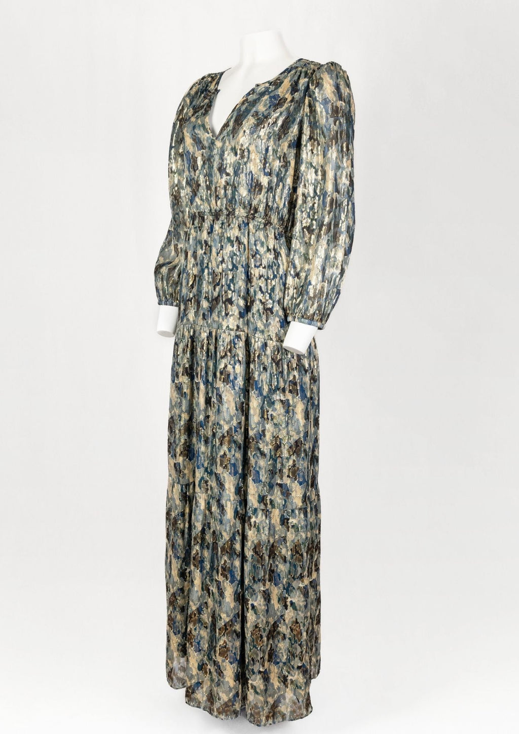 ba&sh Metallic Print Maxi Dress - Reloved - Timeless Styles