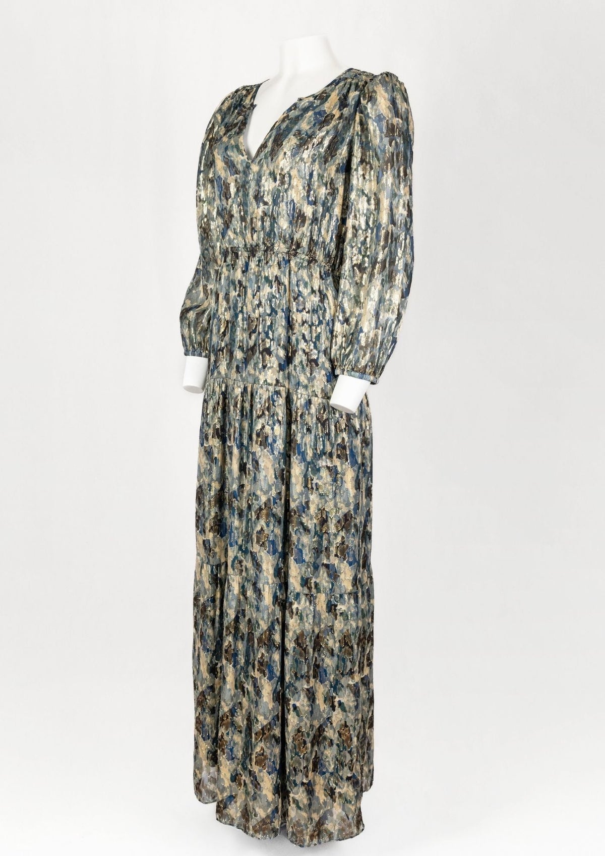 ba&sh Metallic Print Maxi Dress - Reloved - Timeless Styles
