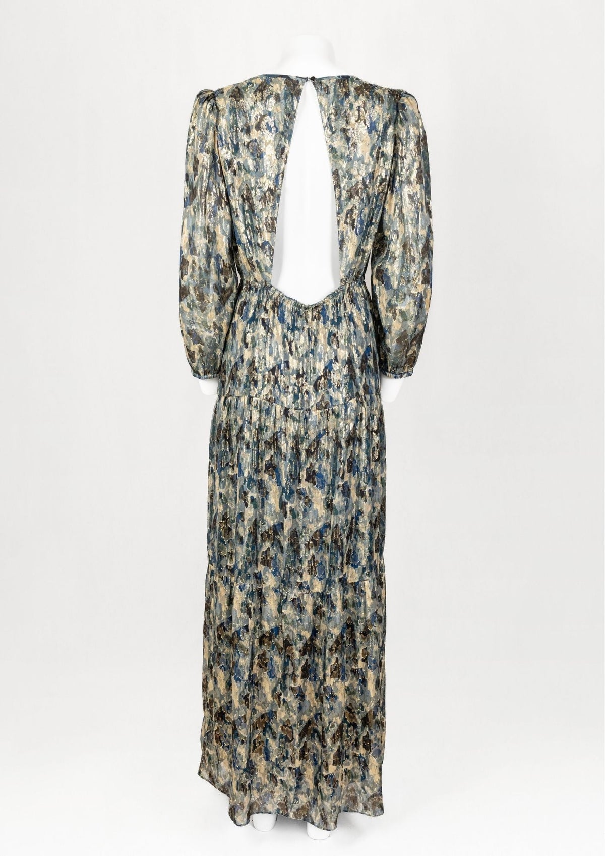 ba&sh Metallic Print Maxi Dress - Reloved - Timeless Styles