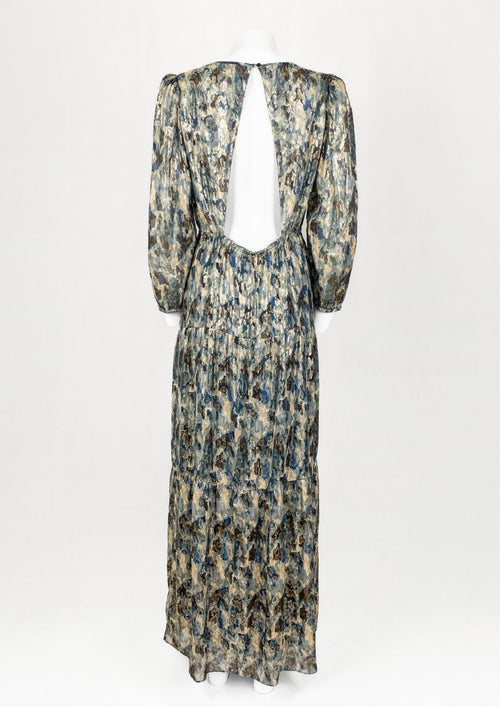 ba&sh Metallic Print Maxi Dress - Reloved - Timeless Styles