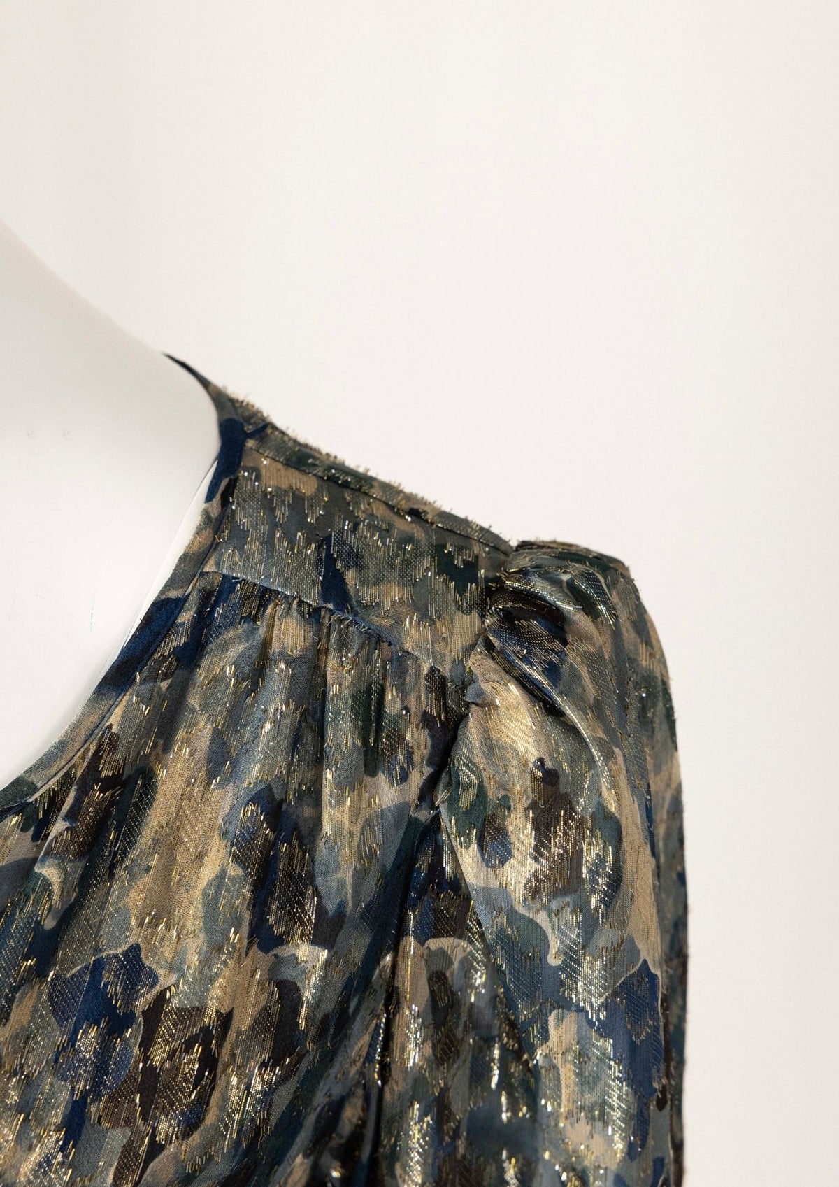 ba&sh Metallic Print Maxi Dress - Reloved - Timeless Styles