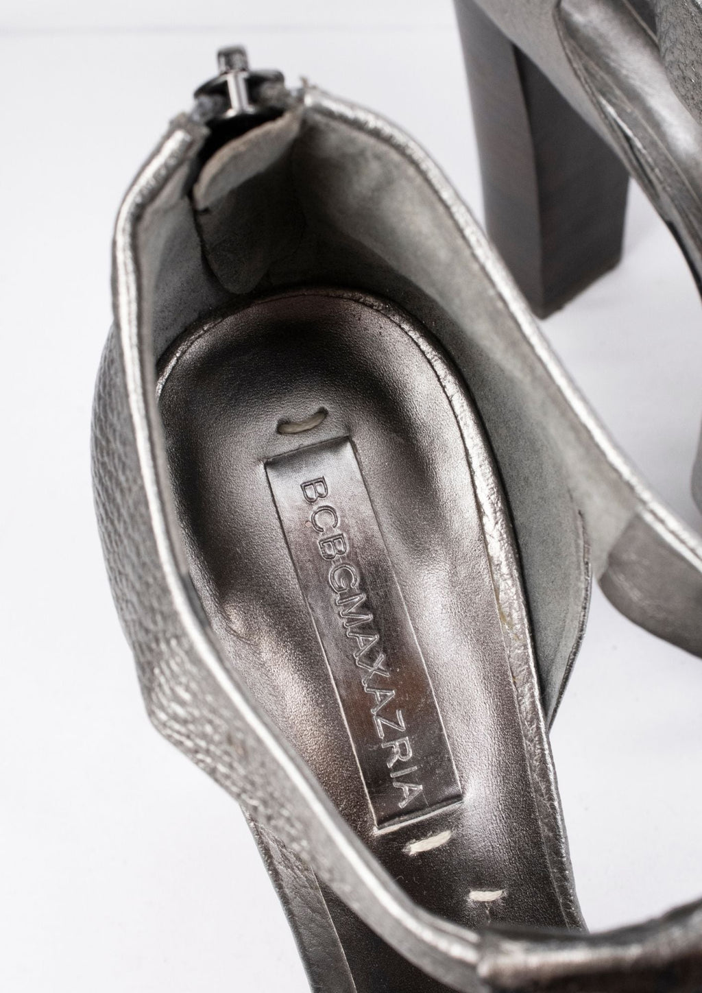 Bcbgmaxazria Silver Heels - Reloved - Timeless Styles