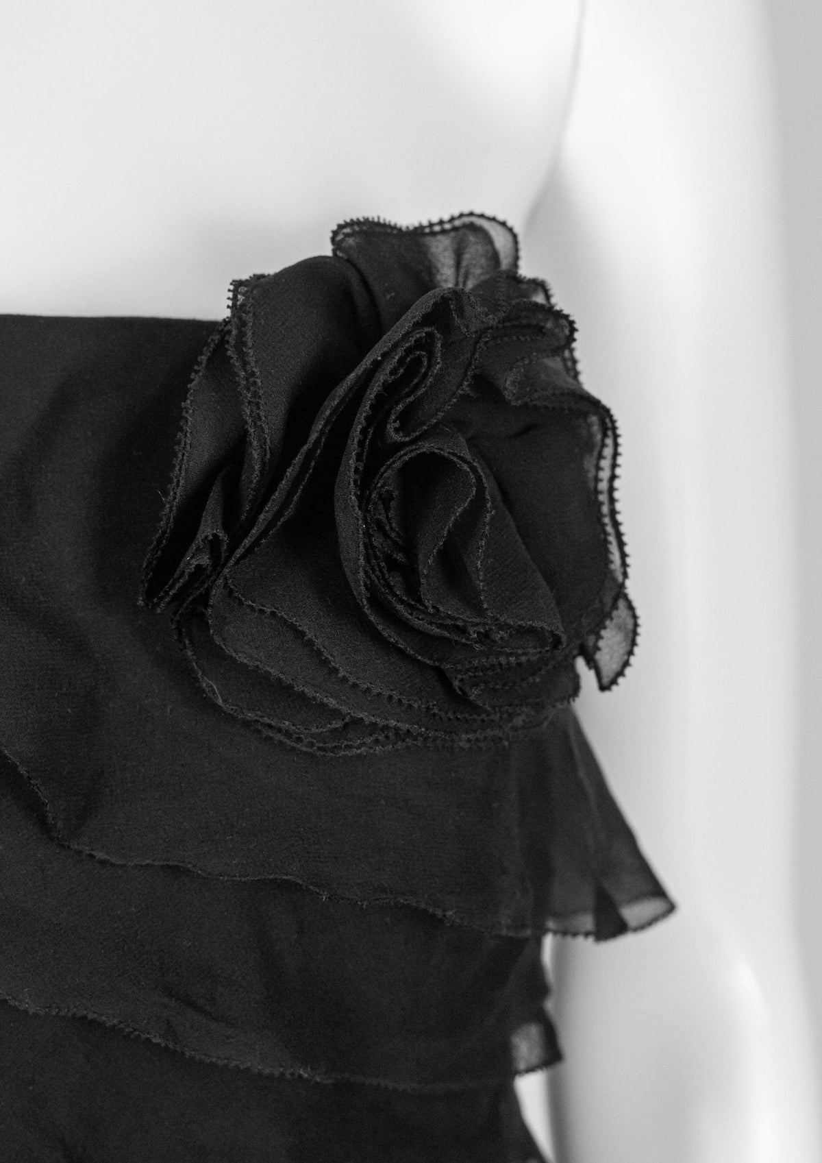 Black Silk Strapless Gown - Reloved - Timeless Styles