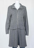 Blugirl Blumarine Grey Knit Coat - Reloved - Timeless Styles