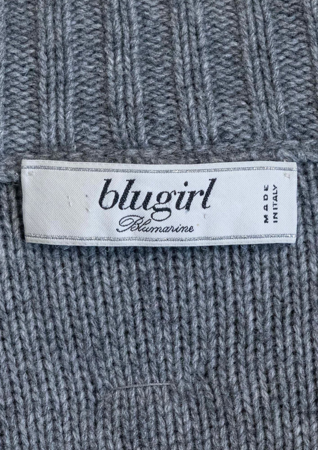Blugirl Blumarine Grey Knit Coat - Reloved - Timeless Styles