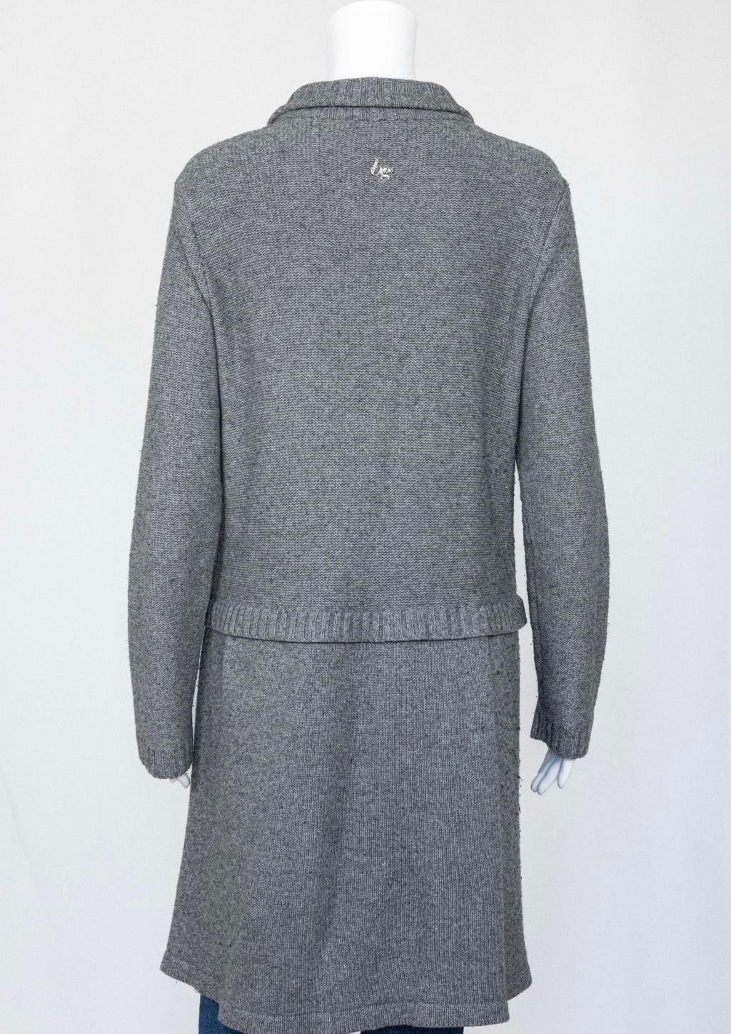 Blugirl Blumarine Grey Knit Coat - Reloved - Timeless Styles