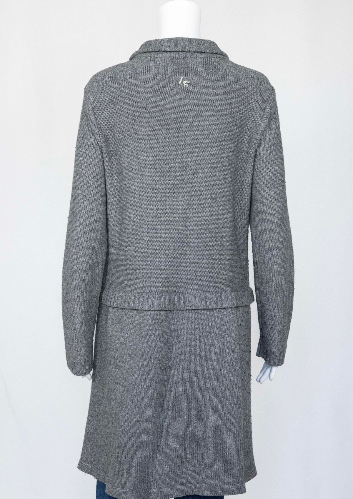 Blugirl Blumarine Grey Knit Coat - Reloved - Timeless Styles
