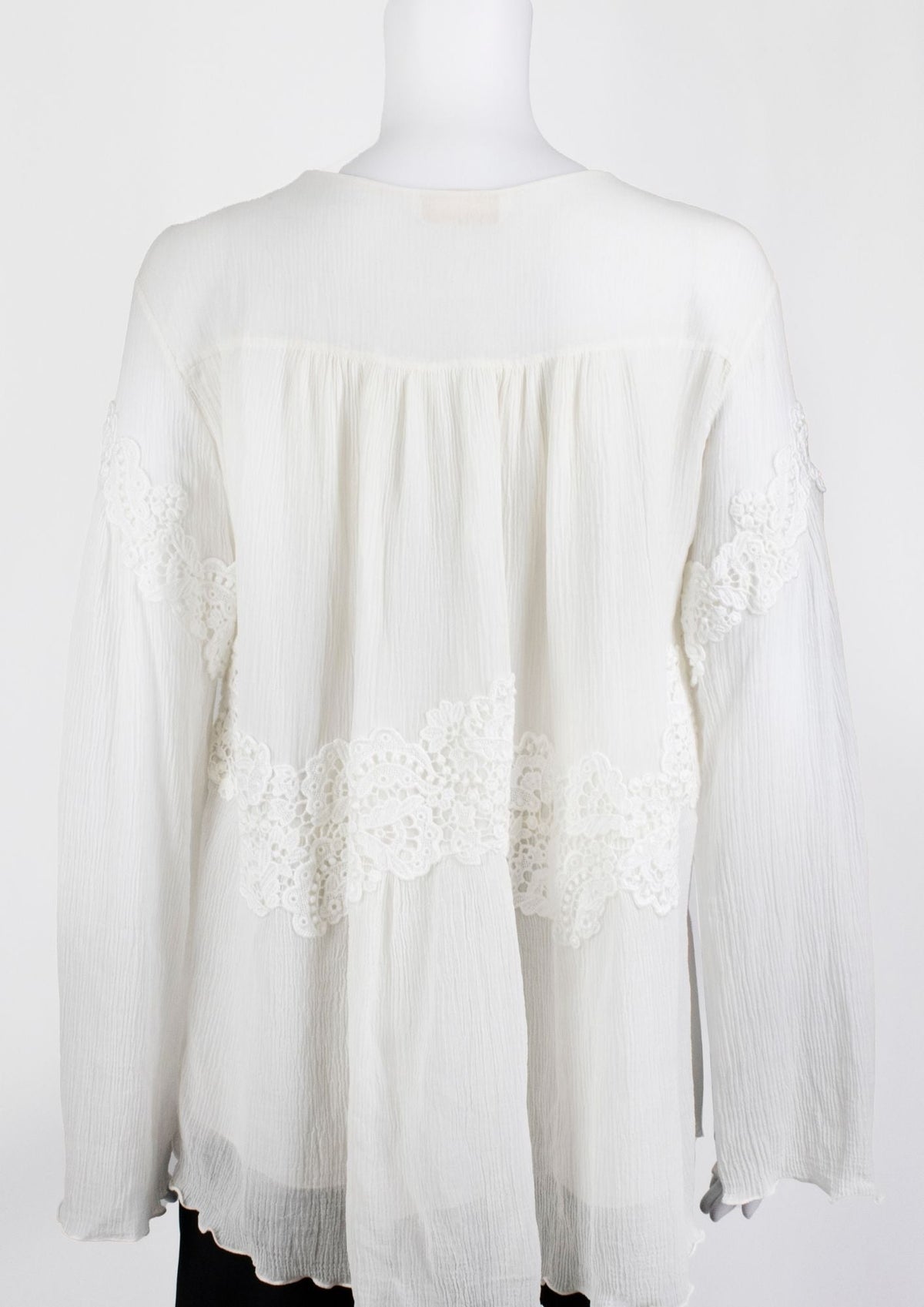 Chloé Embroidered Lace Top - Reloved - Timeless Styles