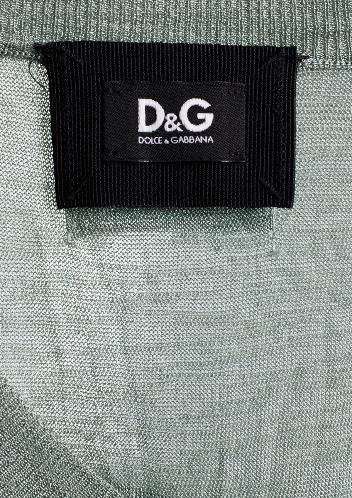 D&G Sage Green Knit Top - Reloved - Timeless Styles