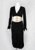 Diane Von Furstenberg Black & Gold Dress - Reloved - Timeless Styles