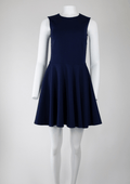 Diane von Furstenberg Fit - and - Flare Navy Dress - Reloved - Timeless Styles