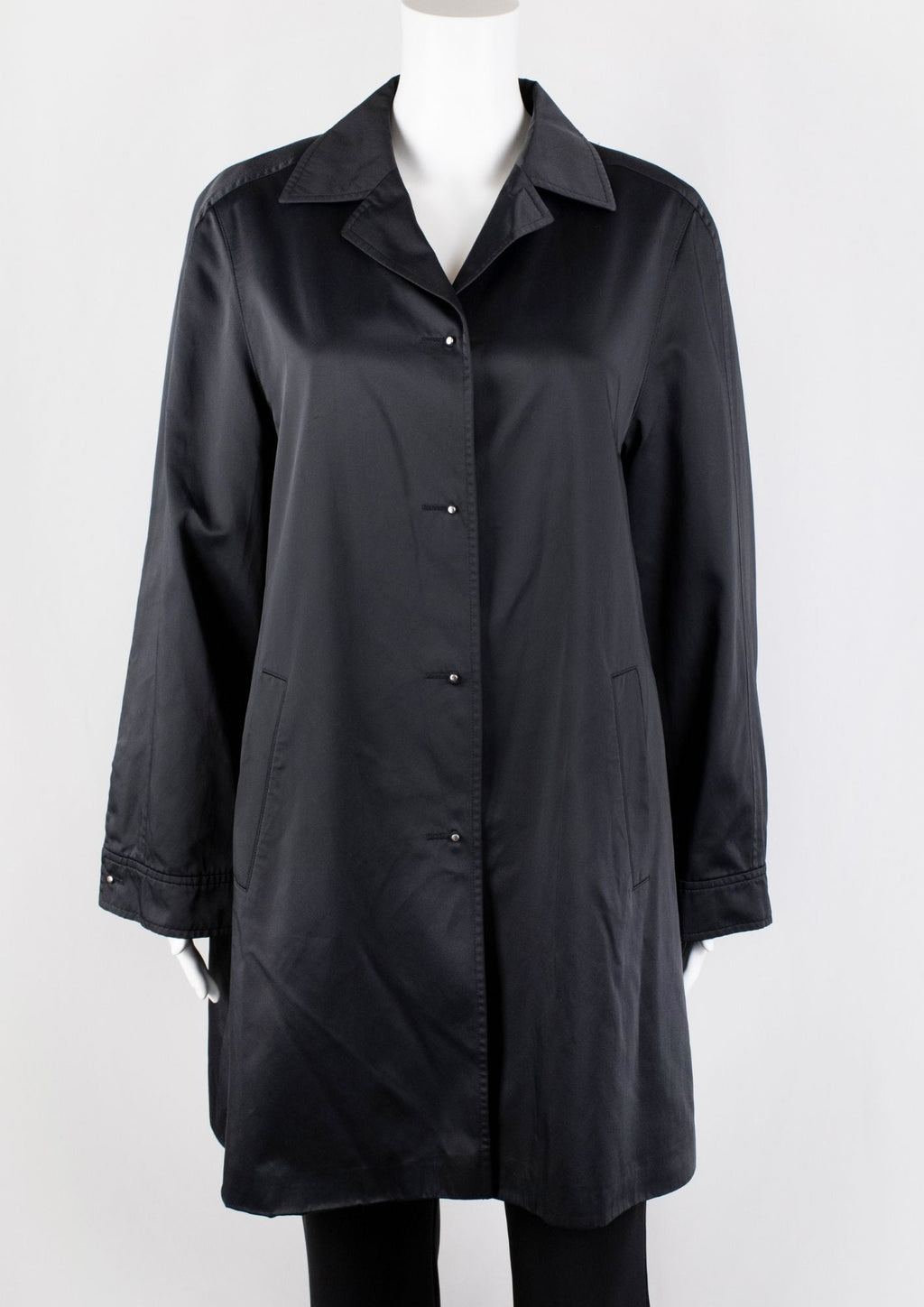 Escada Black Button - Up Coat - Reloved - Timeless Styles