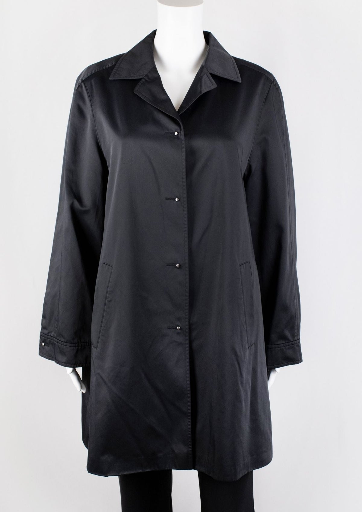 Escada Black Button - Up Coat - Reloved - Timeless Styles