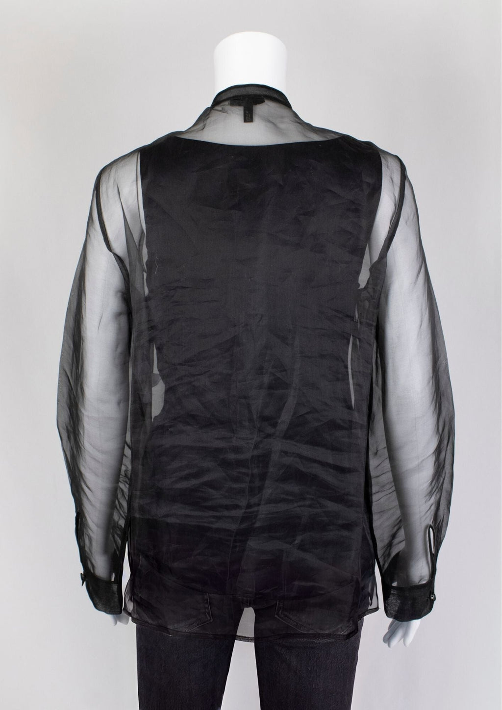 Escada Black Sheer Top - Reloved - Timeless Styles