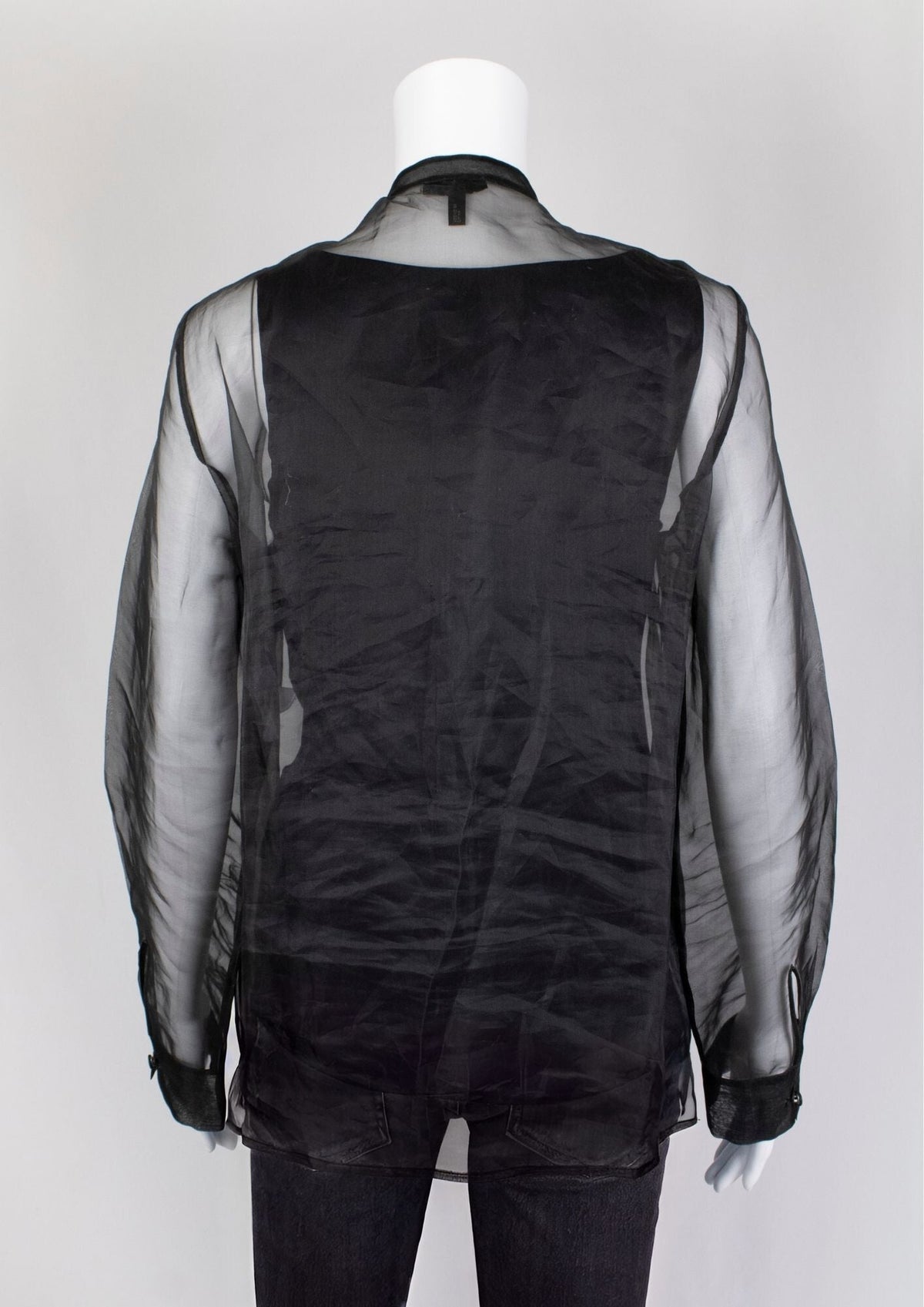 Escada Black Sheer Top - Reloved - Timeless Styles