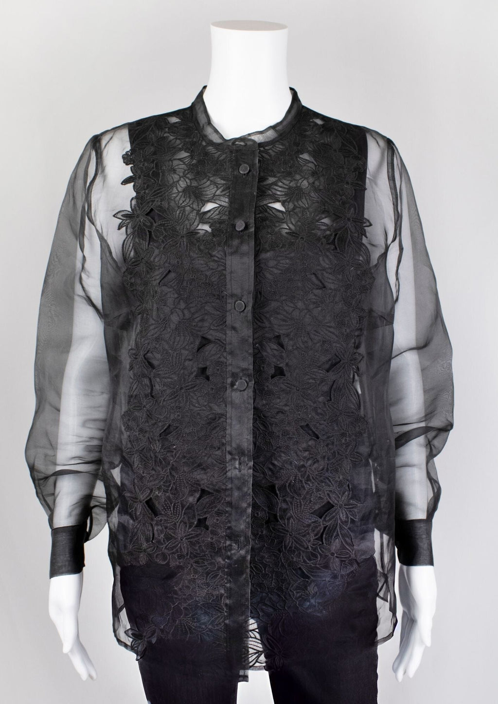 Escada Black Sheer Top - Reloved - Timeless Styles