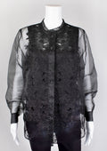 Escada Black Sheer Top - Reloved - Timeless Styles