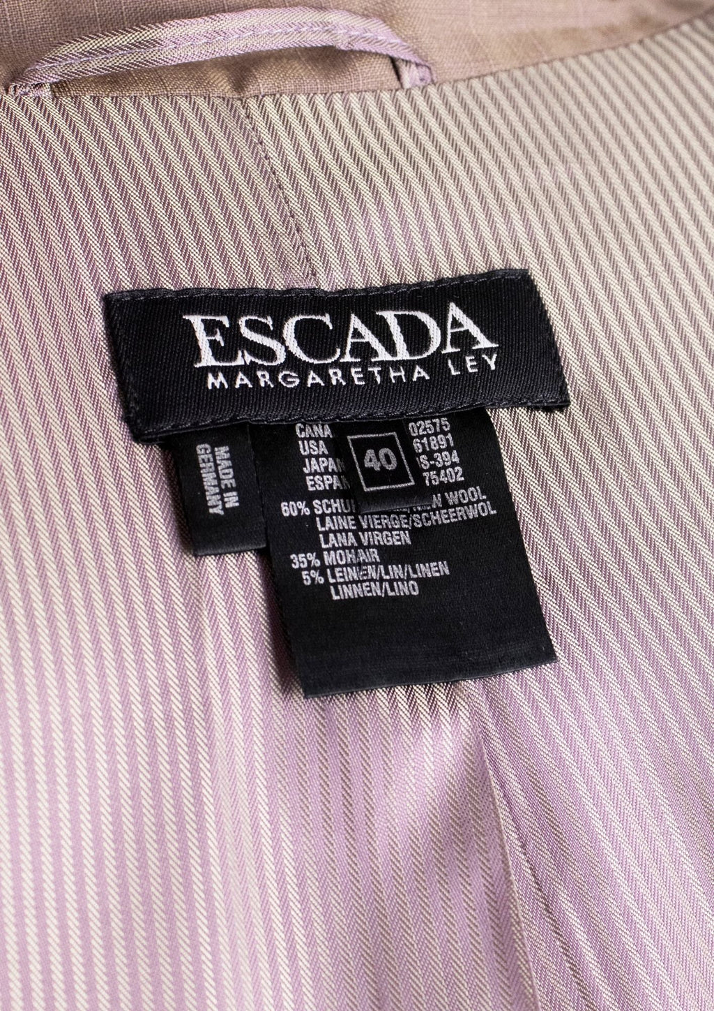 Escada Mauve Blazer - Reloved - Timeless Styles
