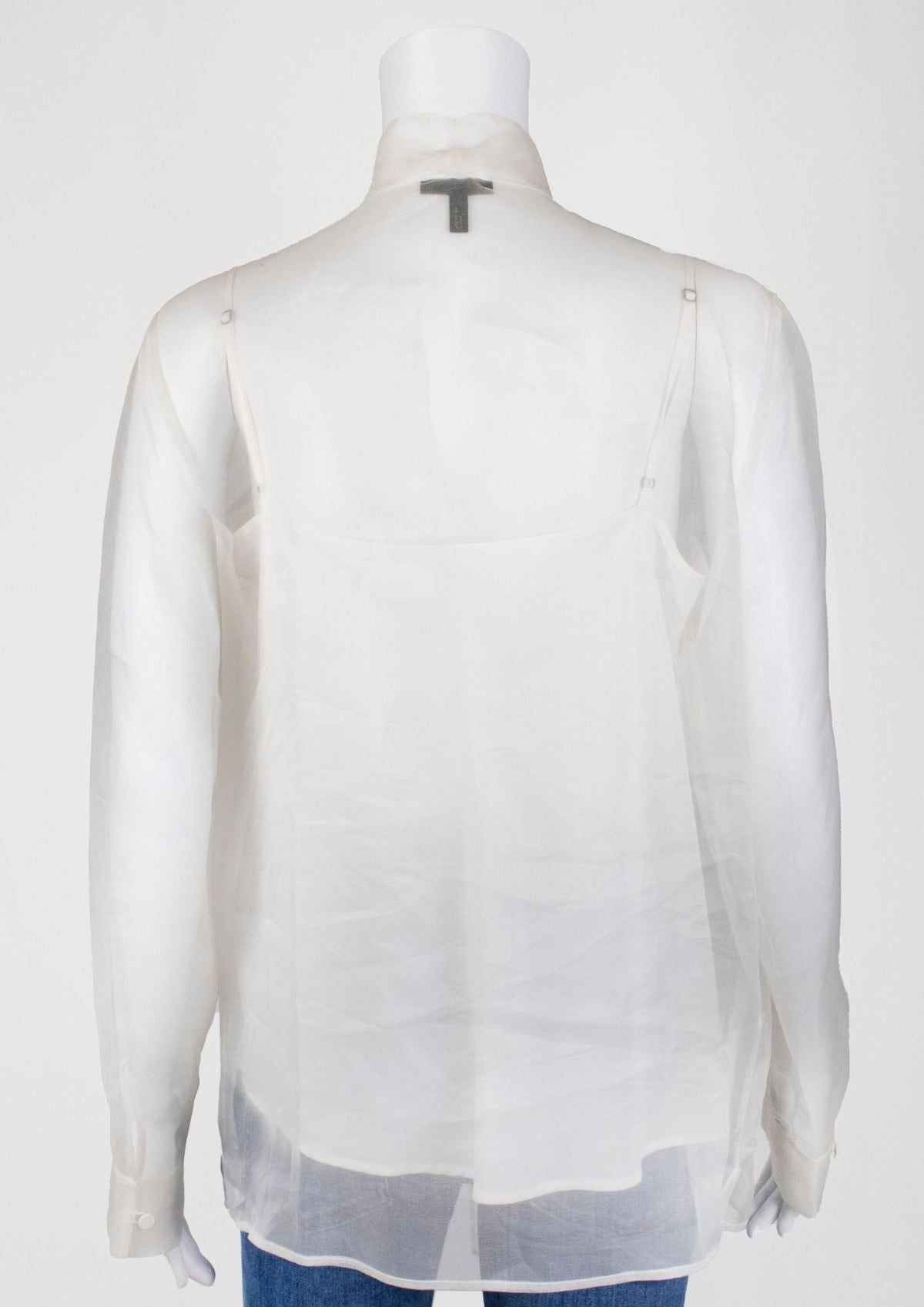 Escada White Sheer Top - Reloved - Timeless Styles