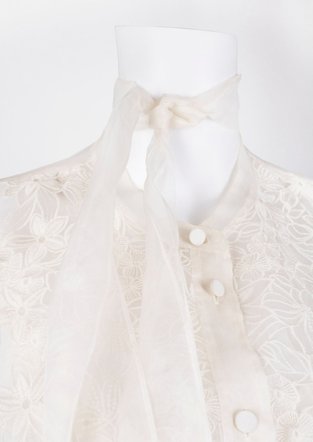 Escada White Sheer Top - Reloved - Timeless Styles