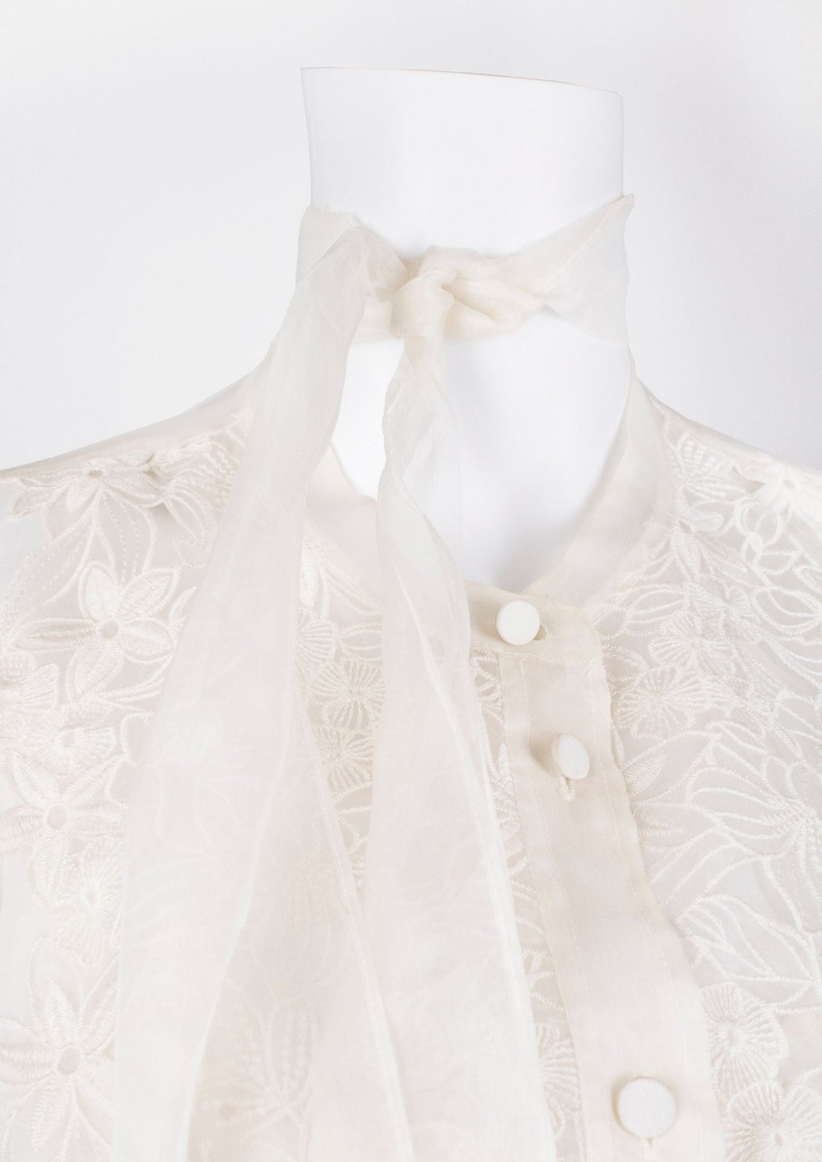 Escada White Sheer Top - Reloved - Timeless Styles