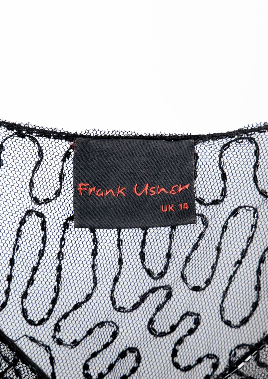 Frank Usher Black Beaded Dress - Reloved - Timeless Styles