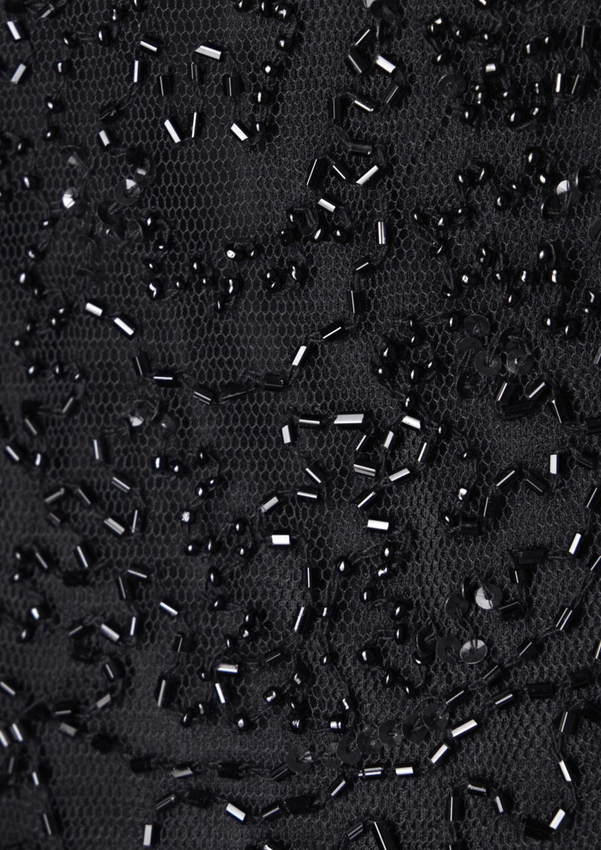 Frank Usher Black Beaded Dress - Reloved - Timeless Styles