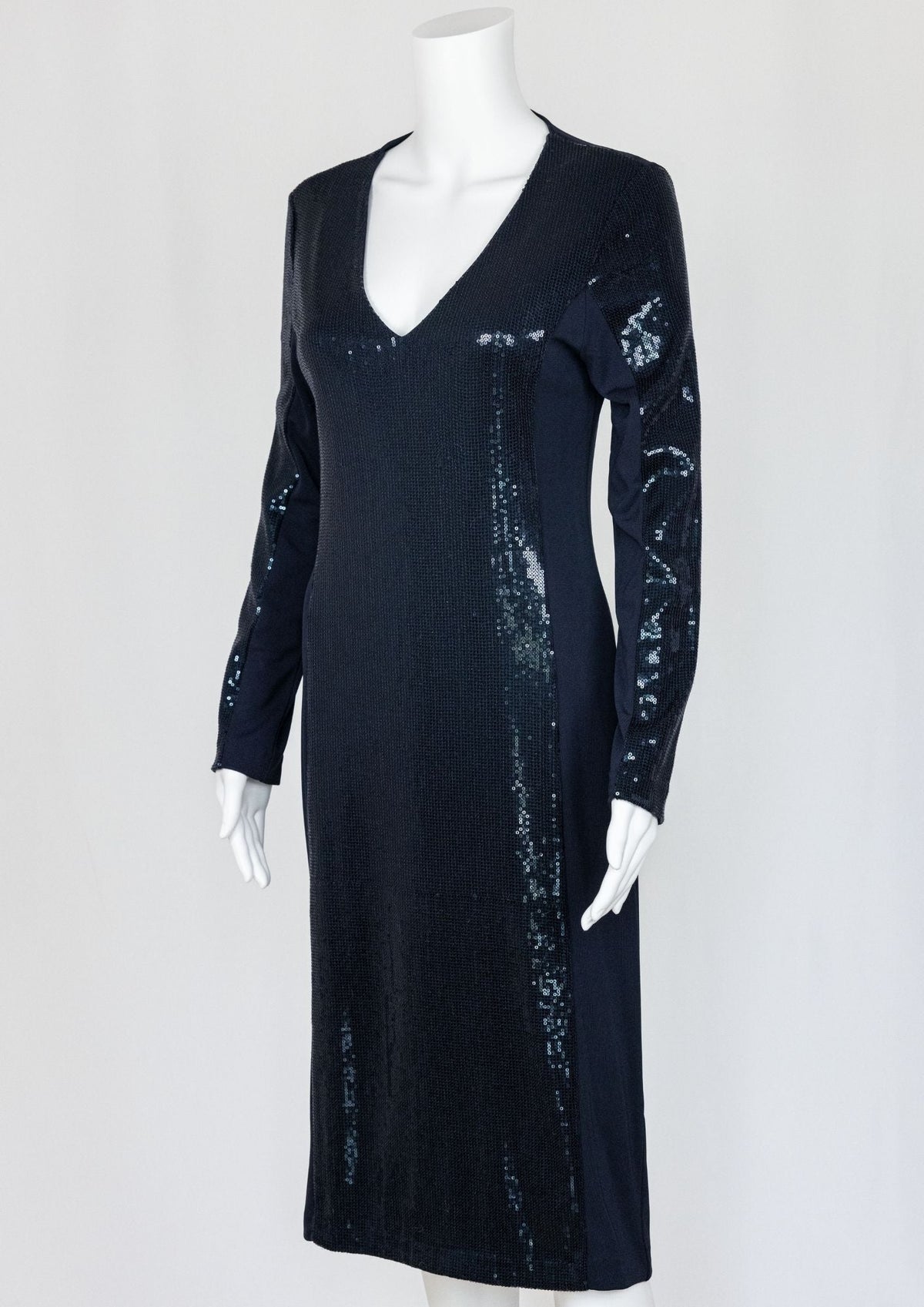 Georges Rech Paris Navy Blue Maxi Dress - Reloved - Timeless Styles