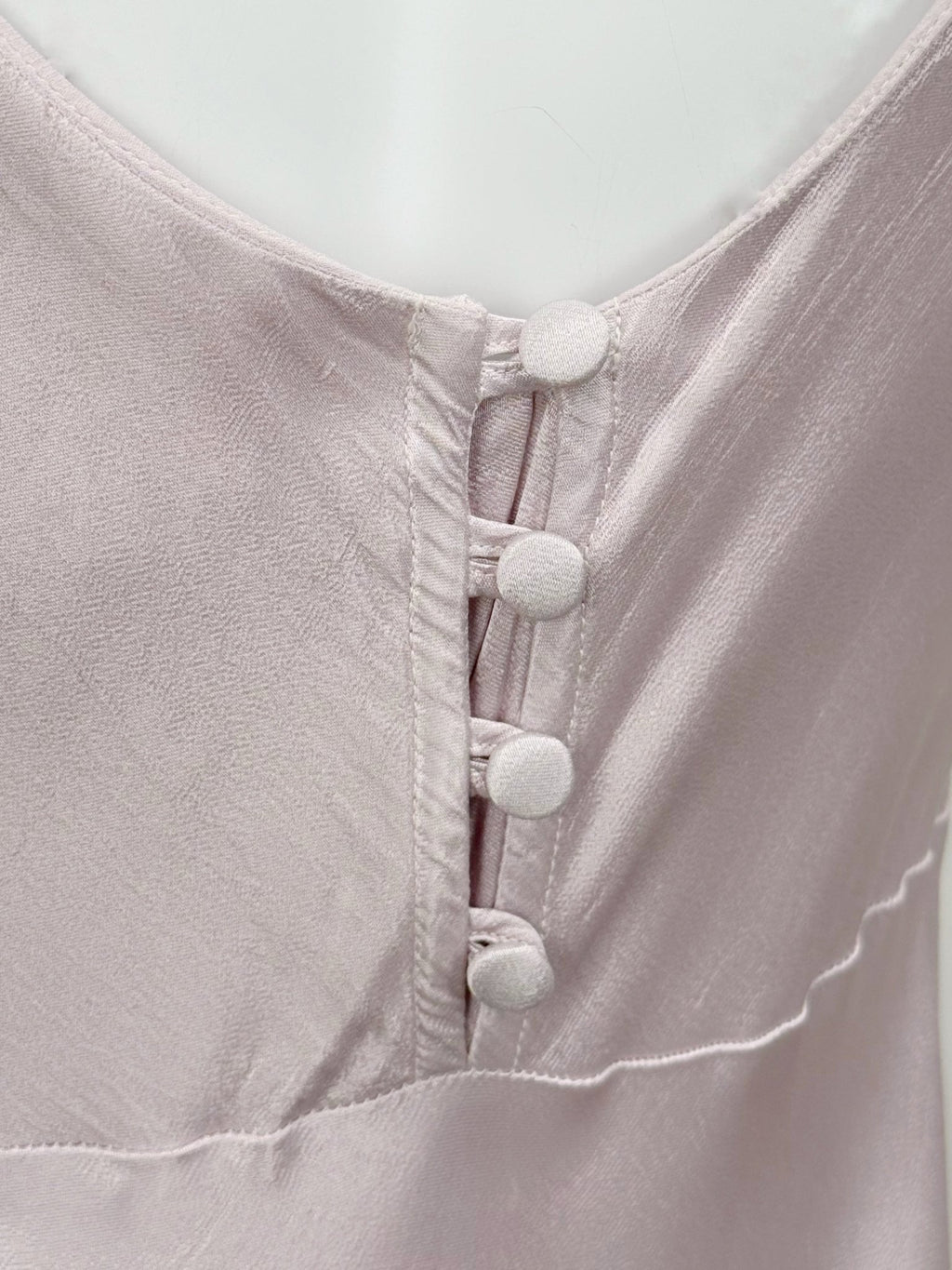Ghost London Pink Satin Maxi Dress - Reloved - Evening and Occasion Wear