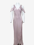 Ghost London Pink Satin Maxi Dress - Reloved - Evening and Occasion Wear