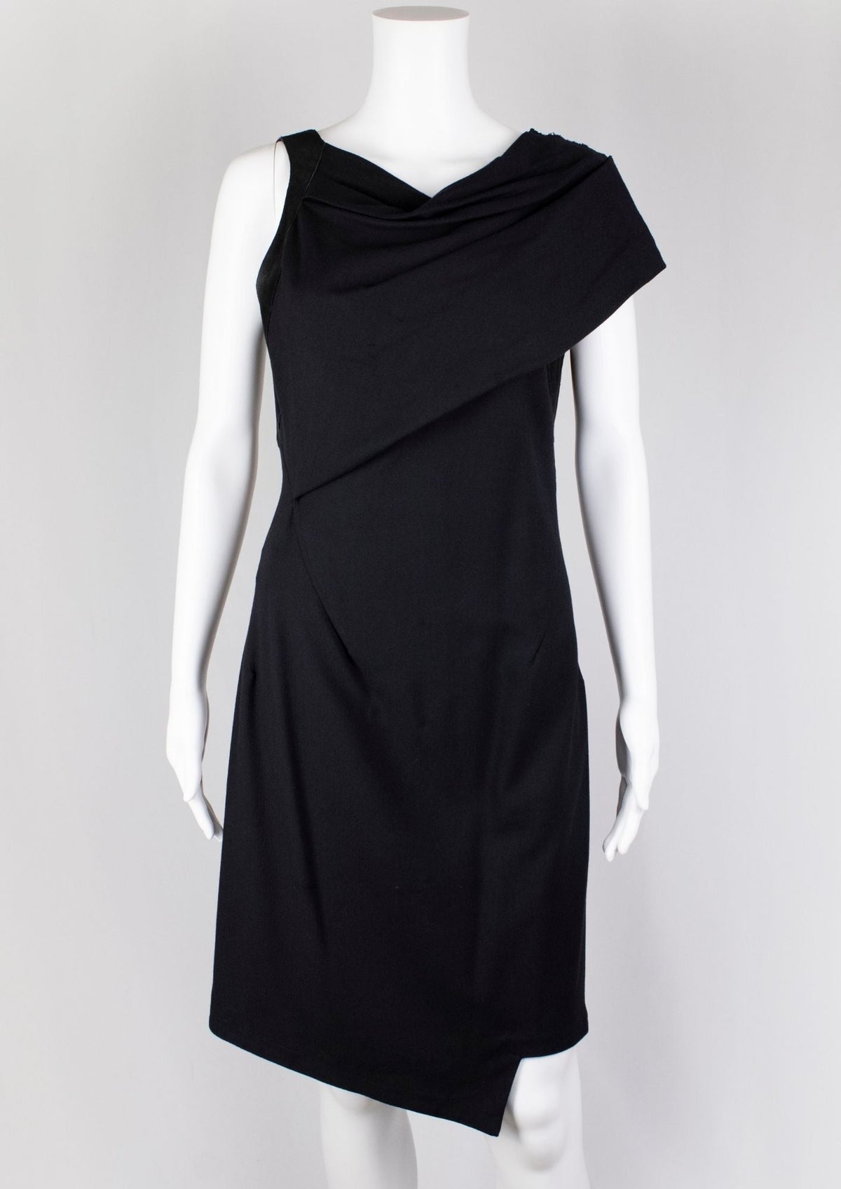 Helmut Lang Asymmetric Black Dress - Reloved - Timeless Styles