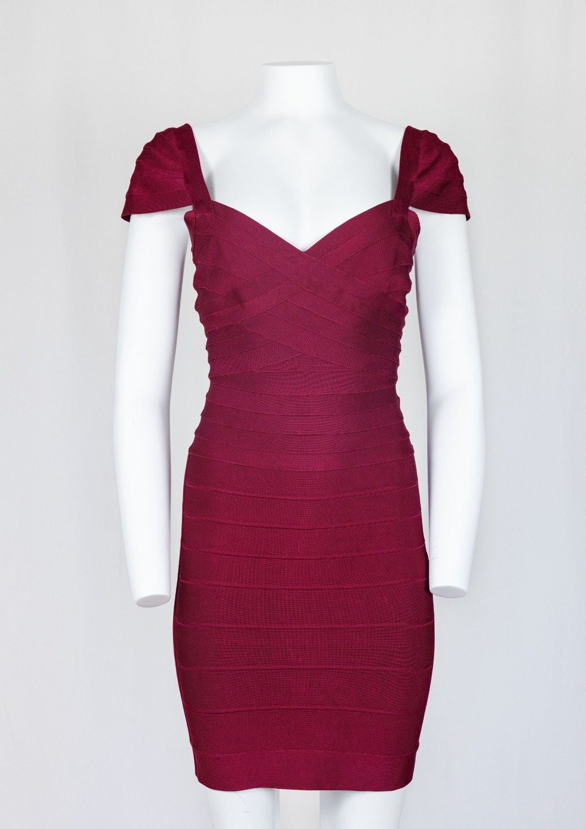 Herve Leger Burgundy Dress - Reloved - Timeless Styles
