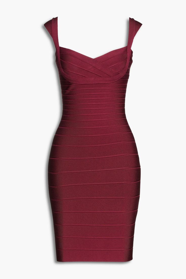 Herve Leger Burgundy Dress - Reloved - Timeless Styles