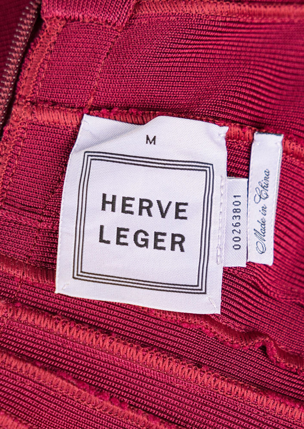 Herve Leger Burgundy Dress - Reloved - Timeless Styles