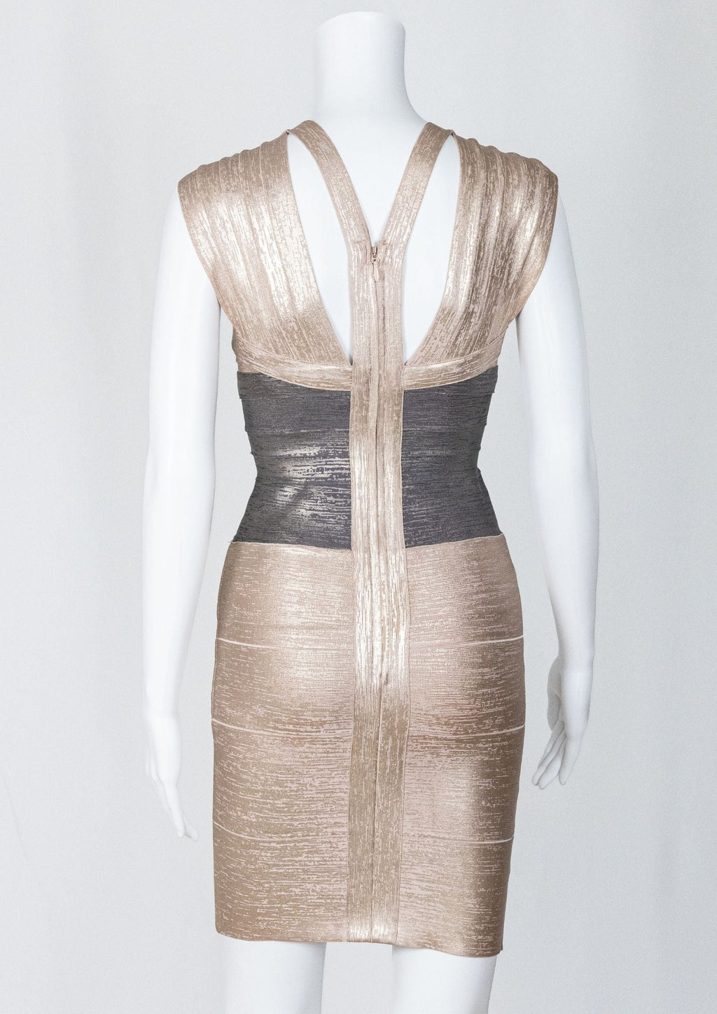 Herve Leger Gold Dress - Reloved - Timeless Styles