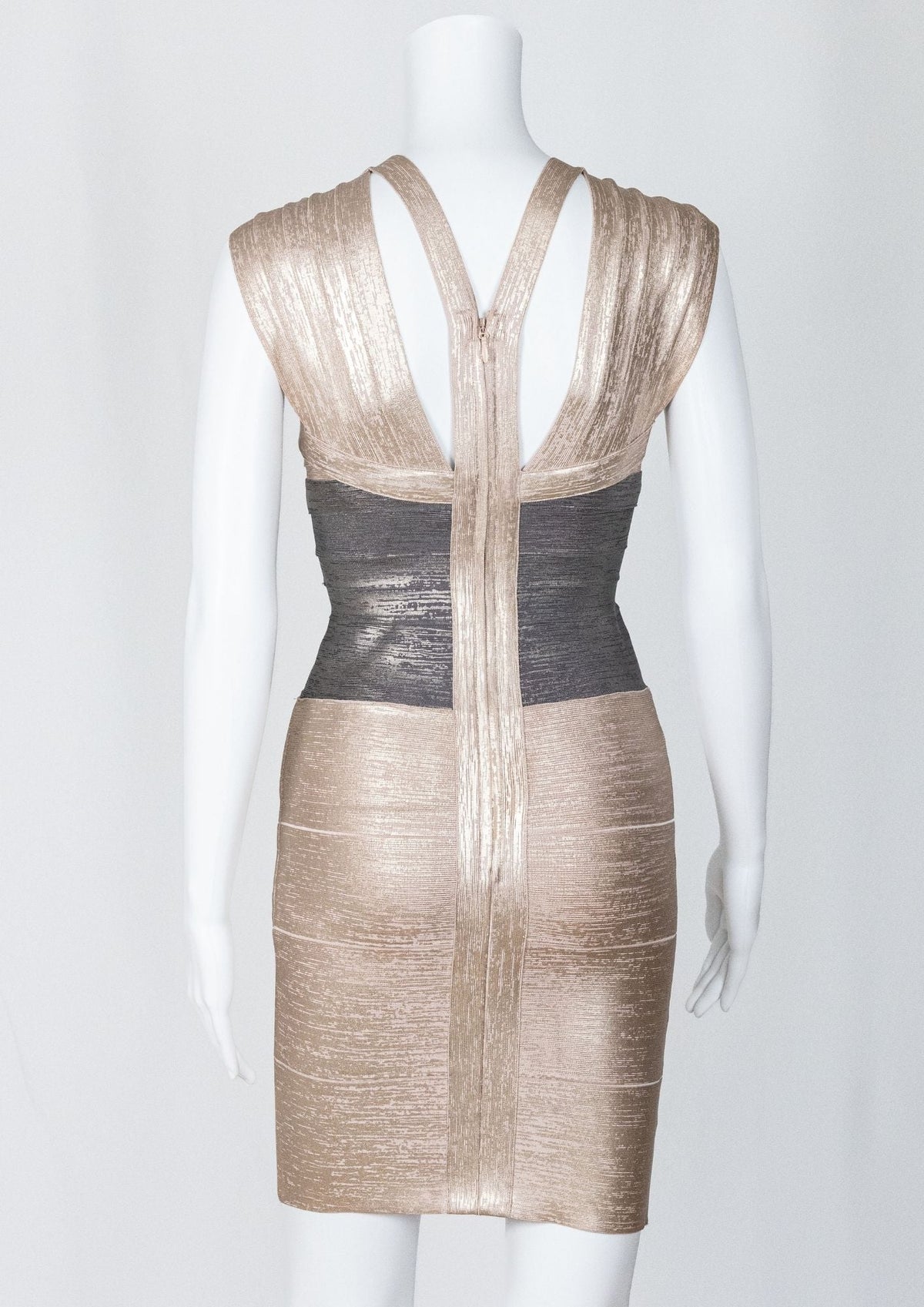 Herve Leger Gold Dress - Reloved - Timeless Styles