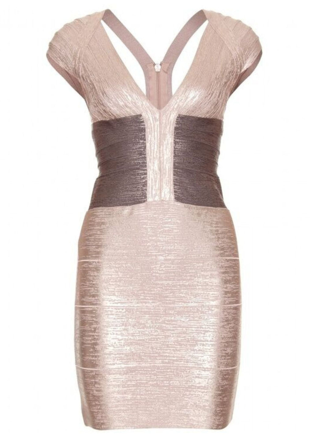 Herve Leger Gold Dress - Reloved - Timeless Styles