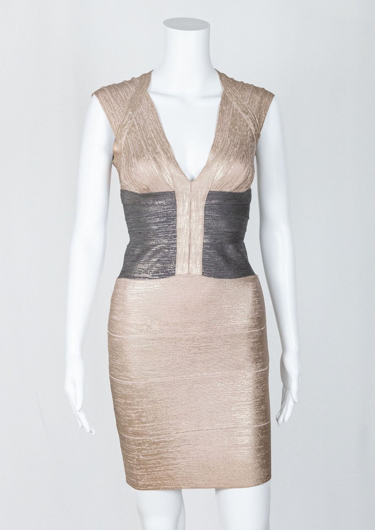 Herve Leger Gold Dress - Reloved - Timeless Styles