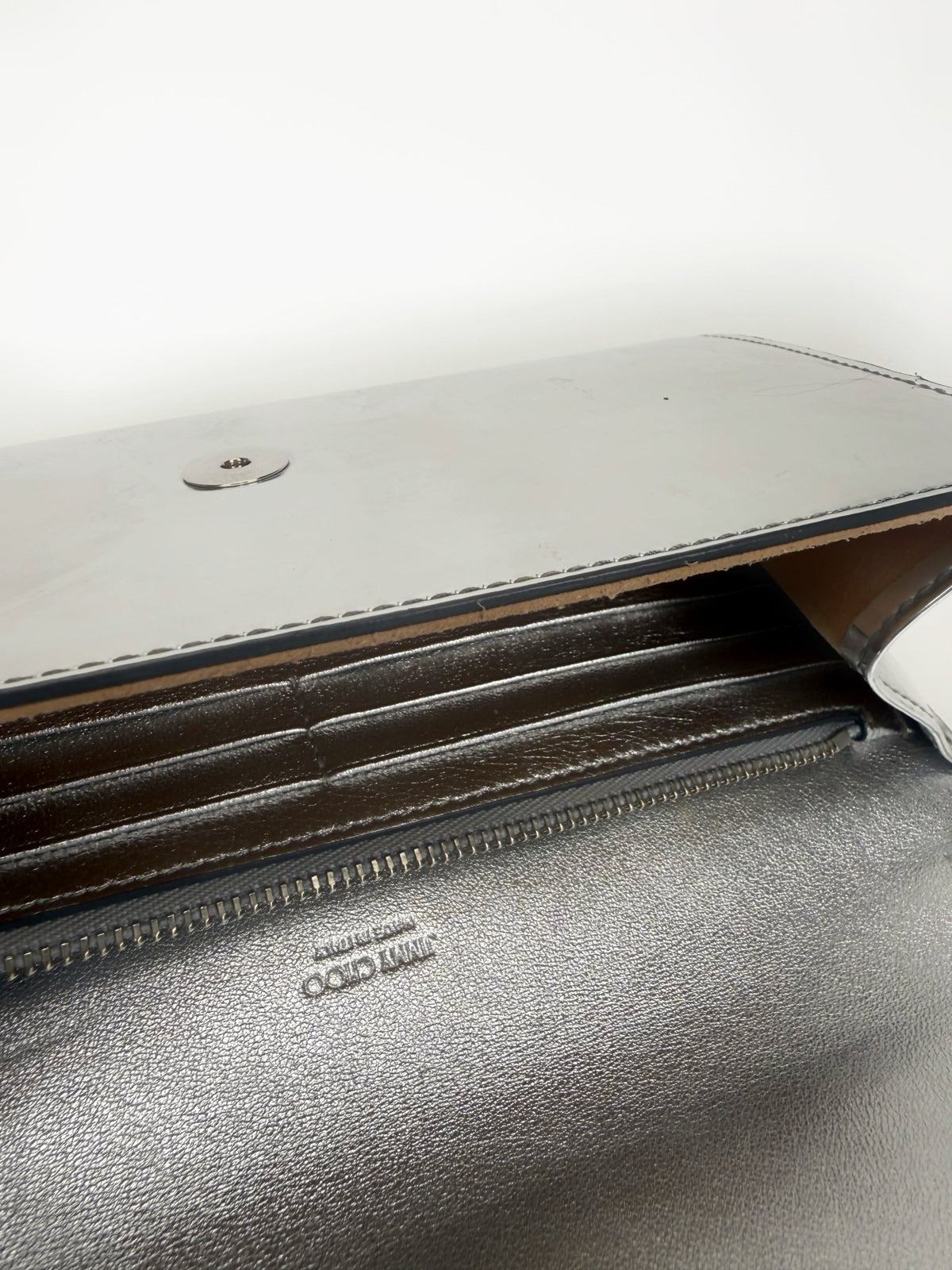 Jimmy Choo Silver Clutch Bag - Reloved - Timeless Styles
