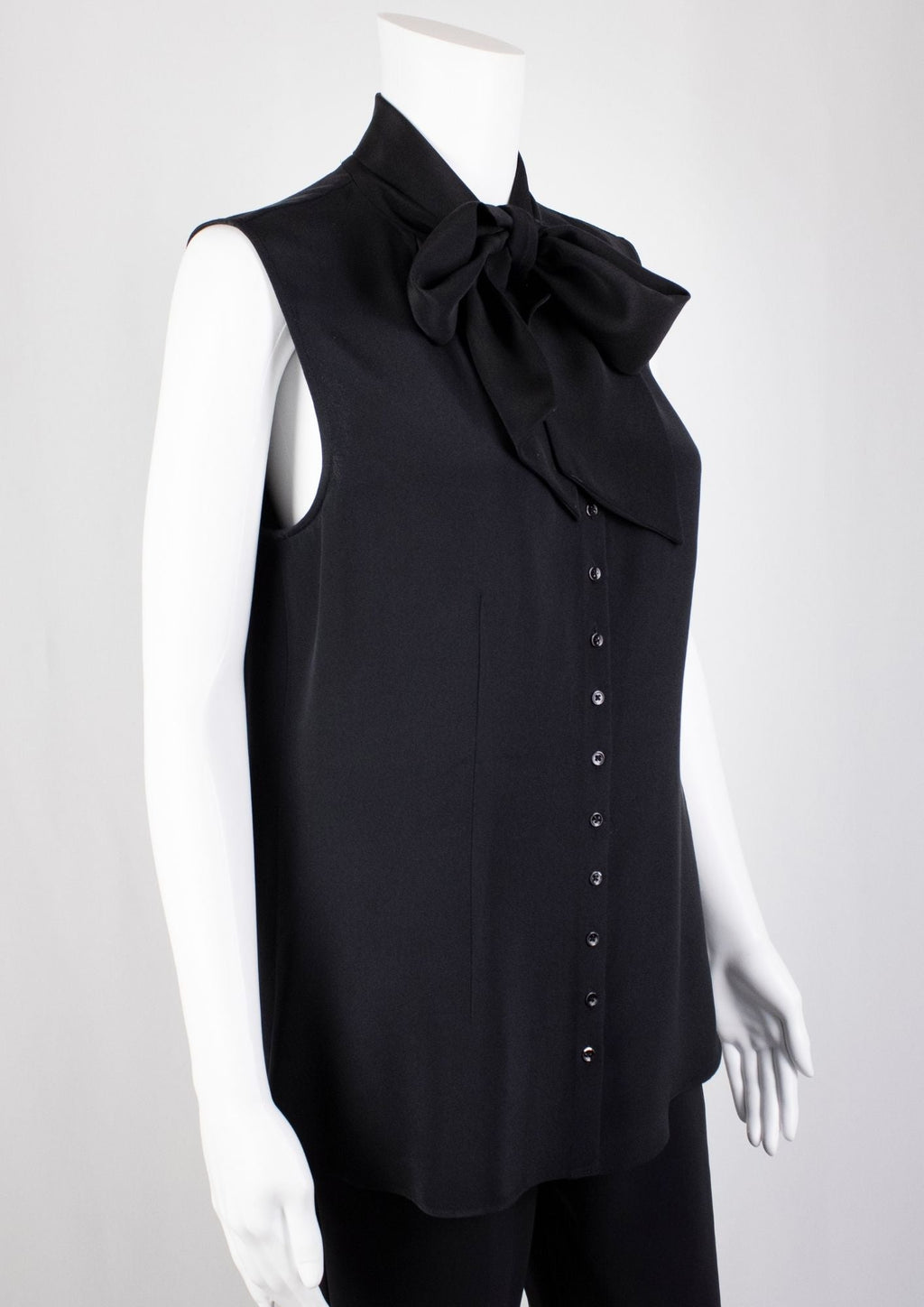 Joseph Black Bow - Tie Blouse - Reloved - Timeless Styles