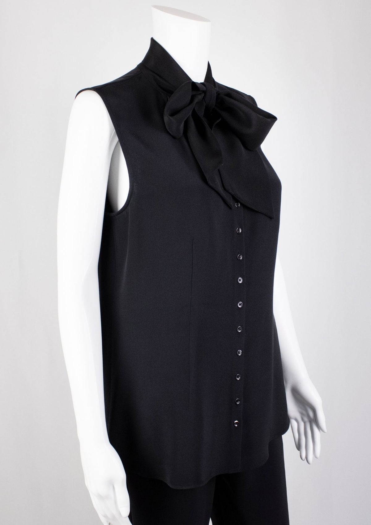 Joseph Black Bow - Tie Blouse - Reloved - Timeless Styles