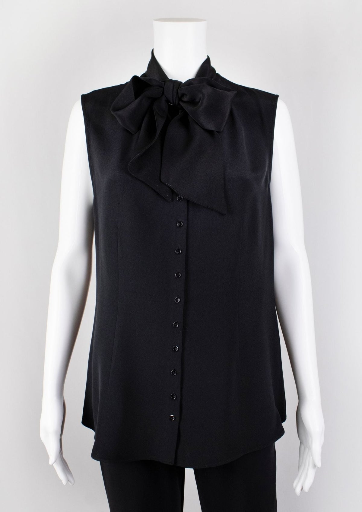 Joseph Black Bow - Tie Blouse - Reloved - Timeless Styles