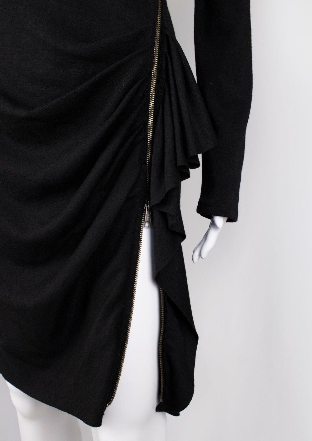 Joseph Black Draped Zip Dress - Reloved - Timeless Styles