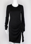 Joseph Black Draped Zip Dress - Reloved - Timeless Styles