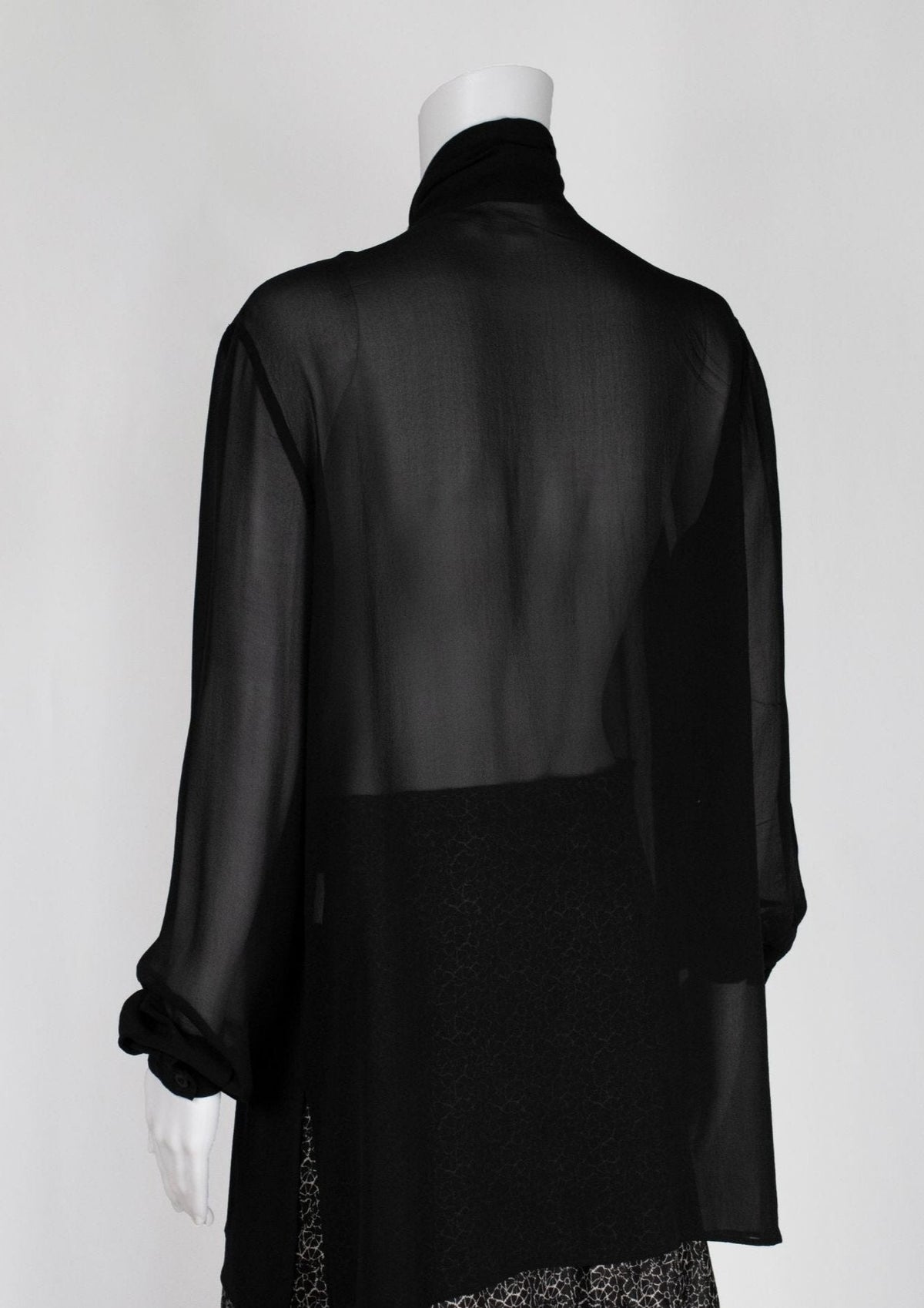 Joseph Black Sheer Top - Reloved - Timeless Styles